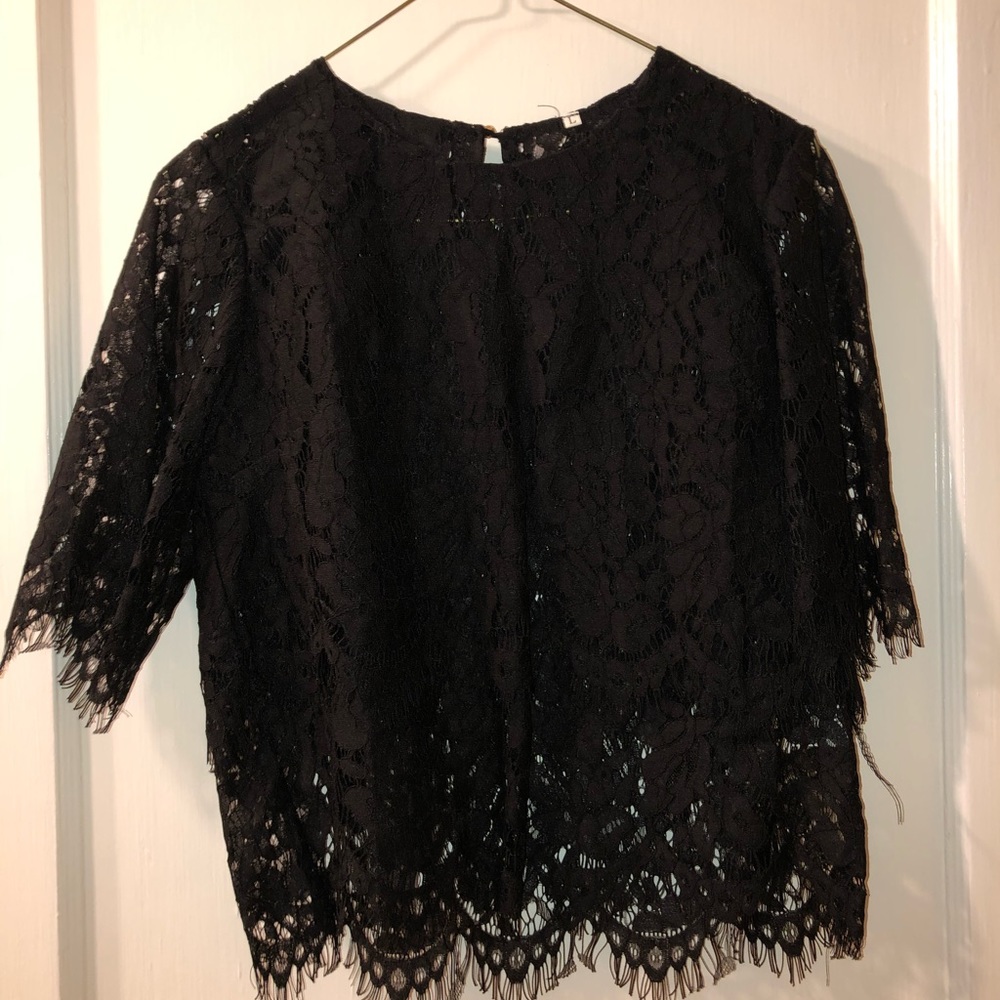 Black Lace Shirt
